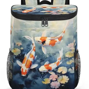 Backpack Cooler Fish Pond Cooler Backpack Insulated Leak Proof Soft Cooler Bag for Men Women Lunch Backpack for Camping Picnic Hiking Beach Travel