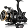 Bait Feeder Spinning Reels,33Lbs Drag Carp Fishing Reel Front and Rear Drag System, Freshwater Fishing Reel for Live Liner Bait Fishing(S3317000) Action(S33170000)