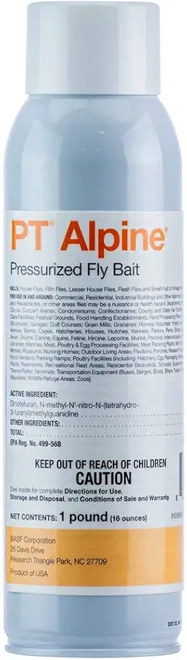 BASF PT Alpine Fly Bait, Fast Acting and Long Lasting Up to 30 Days, Ready to Use Pest Control Spray for House Flies, Fruit Flies, 16 Ounce