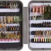 BASSDASH 76pcs Fly Fishing Flies Kit with Fly Box for Trout Fishing Include Nymphs, Dry Wet Flies, Streamers