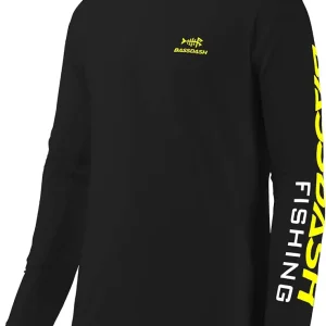 BASSDASH Fishing T Shirts for Men UV Sun Protection UPF 50+ Long Sleeve Tee T-Shirt