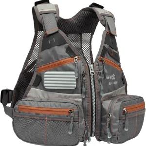 Bassdash Youths Kids Fly Fishing Vest for Adjustable Size with Multiple Pockets Trout Bass Fishing Gear FV09