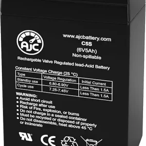Battery Compatible with Cyclops 158610 6 Million 6V 5Ah Spotlight Battery