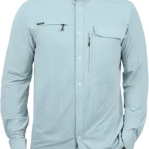 Baxter Pass UPF 50+ Long Sleeve Shirt with Hood - Breathable, Quick-Dry, 4-Way Stretch, Multi Design for Outdoors