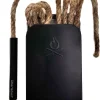 �berleben Tind�r Tinder Fire Starter Kit, Wicker Rope Kit - Fire Starter Survival Tool Kit, Waterproof, 60 Min Burn Time - Paraffin Wax Rope Hemp Wick & Bellow - Black Aluminum Sleeve & Slider Box