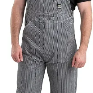 Berne Men's Heritage Unlined Hickory Stripe Bib Overall