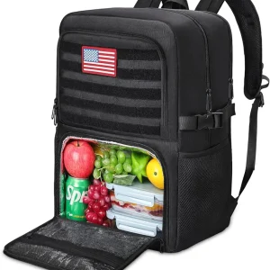 BERTASCHE Lunch Backpack, Work Backpack with Insulated Cooler Lunch Box 15.6 inch Laptop Backpack for Men Women, TSA Large Daypack for Commuter College Travel Picnic