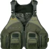 Big Horn Fishing Chest Vest with MOLLE Web Gear Lash, with Hydration Storage Pocket, Fishing Outdoor Gear, Olive, Medium (6346)