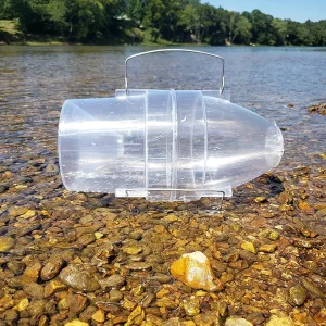 Big Springs Minnow Trap, Clear Plastic, 1 Piece, 9x13x7 Inches, Made in USA