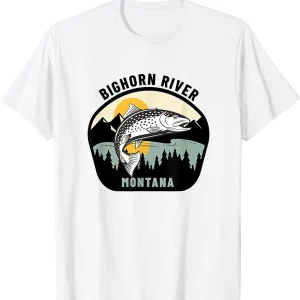 Bighorn River - Montana Angler Fly Fishing T-Shirt