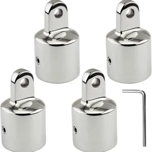 Bimini Top Eye End Cap Boat Bimini Top Fittings Stainless Steel 316 Bimini Top Hardware with L Shape Hex Key