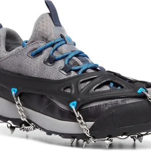 Black Diamond Access Spikes, Shoe and Boot Traction Cleats for Snow and Ice, Hiking, Walking, Fishing, with Stainless Steel Spikes for Trail Grip, Sold in Pairs