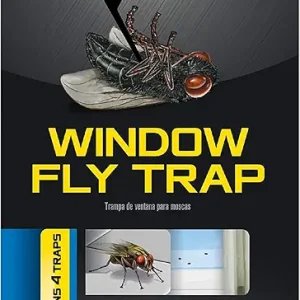 Black Flag Window Fly Trap, Ready-to-Use, 4-Count, 24 Pack