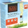 BLACK+DECKER Fly Traps Outdoor & Fly Traps for Indoors- Fly Trap & Fruit Fly Traps- Sticky Fly Paper Ribbon Gnat Catcher- Pre-Baited & Odorless, 40 Pack