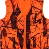 Blaze Orange Hunting Vest with Pockets for Men fishing Camping Outerwear