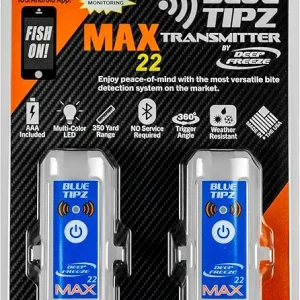 BlueTipz Tip-Up Ice Fishing Alarm - Bite Alarm - Ice Fishing Tip-Up Light - Ice Fishing Gear & Accessories - Free Bluetooth iOS & Android Application
