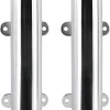 Boat Marine Fishing Stainless Steel Side Mounted Transom Mounted Rod Holders with Weld Brackets (2-Pack)