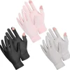 Bokon 3 Pairs Summer Sun Gloves for Women UV Protection Driving Gloves Full Finger Touchscreen Outdoor Mitten