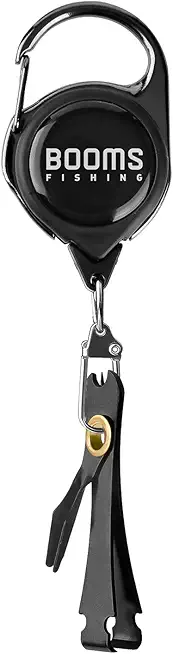 Booms Fishing FC2 Fishing Knot Tying Tool, Fly Fishing Line Cutter, Fishing Clippers with Retractor