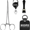 Booms Fishing FF2 Fly Fishing Accessories and Tools Kit: Forceps, Nipper, Line Straightener, Zinger, Two-Sided Fly Box Assortment