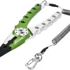 Booms Fishing X1 Aluminum Fishing Pliers Saltwater, Surf Fishing Tackle Kit, Fishing Multitool Hook Remover Braided Fishing Line Cutting and Split Ring with Coiled Lanyard and Sheath