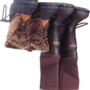 Boot Wader Rack - Storage for Waders - Boots - Shoe Dryer - Wall Mounted Hanger Organizer - Heavy Duty - Holds 2 Pairs