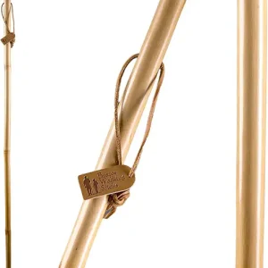 Brazos Rustic Wood Walking Stick, Bamboo, Traditional Style Handle, for Men & Women, Made in the USA, Tan, 55"