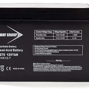 Bright Way Replacement Battery for SLA Humminbird Ice 35 Fishing Locator 12V 7Ah Fish Finder