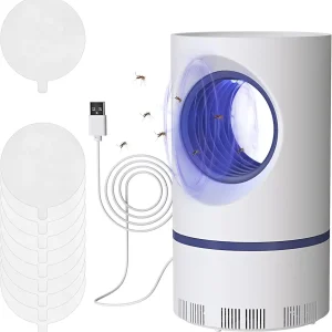 Bug Zappers Fruit Fly Traps for Indoors, Fly Trap Indoor Electronic Mosquito Killer with 10 Pack Flying Insect Trap Sticky Boards, Gnat Traps for House Indoor