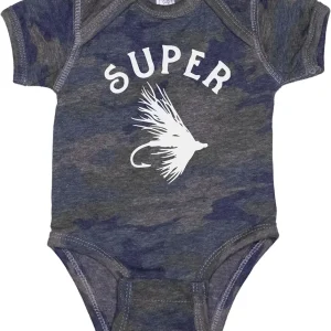 Camo Onesie/Super Fly/Baby Fishing Outfit/Funny Newborn Bodysuit