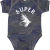 Camo Onesie/Super Fly/Baby Fishing Outfit/Funny Newborn Bodysuit