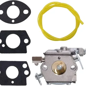 Carburetor Replacement for TC200 TC300 640347 640347A TM049XA 2-Cycle Engine for Strike Master Jiffy Ice Auger 50667 Model, Includes Fuel Line Gasket.