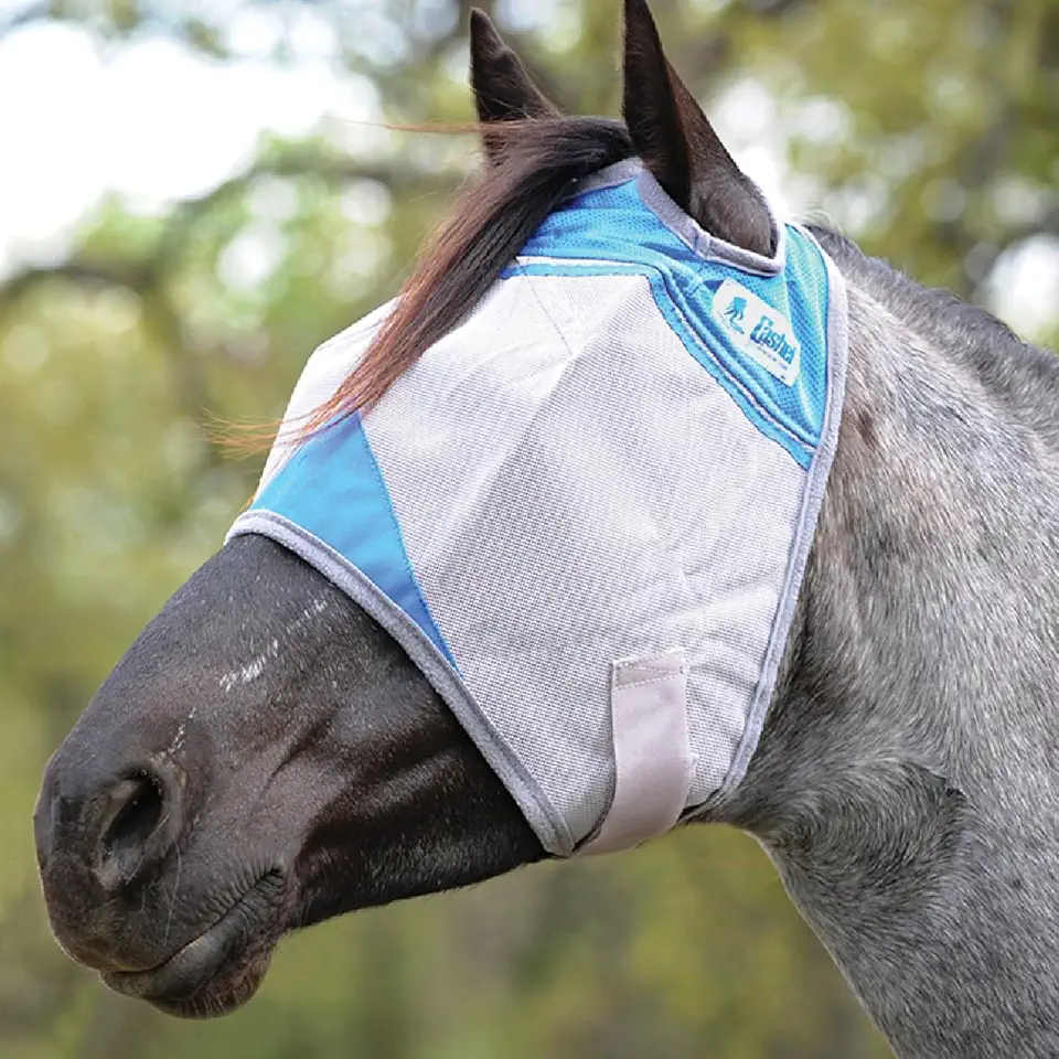 Cashel Crusader Fly Mask for Charity, Standard (Blue, Warmblood)