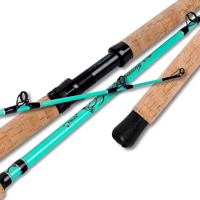 Catfish Fishing Rods, 1 Piece/2 Piece Catfishing Pole, Portable Travel Medium Heavy Catfish Cat Casting Rod with Cork Handle(7'6"/8'/9')