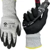 Cestus Brutus LD, ANSI A6 Cut Resistant Gloves, Nitrile Coated Gloves, Touchscreen, Heavy Duty for Construction, Warehouse