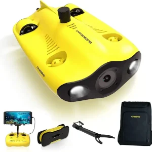 Chasing Gladius Mini S Upgraded Professional Underwater Camcorders Set, with 4k Resolution + EIS Anti-Shake Camera, Remote Control and App Remote Control, Prevent Motor Jams' Patent Technology