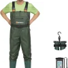 Chest Waders with Boots � Waterproof Lightweight 2-Ply Nylon/PVC for Men & Women Fishing & Hunting