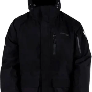 Clam Delta Float Parka � Waterproof, Insulated Ice Fishing Jacket with MotionFloat Technology for Safety & Extreme Cold Protection (Black, 2X-Large)