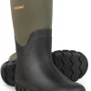 Classic Men's Rubber Boots Waterproof Rain Boots Insulated Neoprene Boot Mud Boot for Farming Hunting Gardening Yard Chore Working