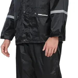 Classic Rain Suits for Men Waterproof Durable Rain Gear with Reflective Strip Rain Jacket Pants for Golf Camping