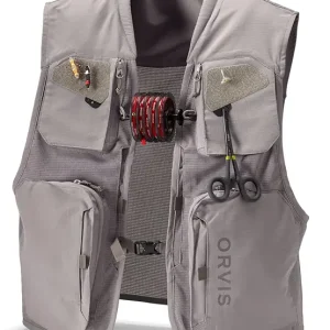 Clearwater Mesh Fly Fishing Vest - Lightweight Vest with Tool Docks, Tippet Holder Loops, and Fly Drying Patches