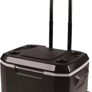 Coleman Insulated Can Cooler: 50 Quart Xtreme 5 Day Wheeled Cooler, Insulated Cooler with Wheels Keeps Ice for 5 Days, Portable Rolling Hard Cooler