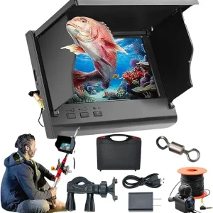 Colitt - Underwater Fishing Camera,Night Vision Portable Fish Finder, 4.3 Inch HD Ice Fishing Camera with 220� Wide View,Infrared Night Vision, for Ice Lake Sea Boat Fishing