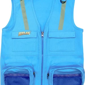 Combination Set Safe for Boys and Girls: Cargo Vest for Kids with Reflective Safety Straps