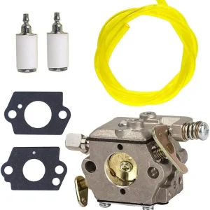 Compatible with 640347 Carburetor for Tecumseh TC200 TC300 640347A TM049XA 2-Cycle Vertical Engine Strikemaster Jiffy Ice Auger with Fuel Line Fuel Filter