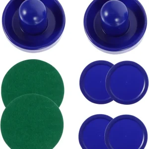 Complete Air Hockey Puck Game Set Mini Ice Hockey Table Parts Plastic Strikers