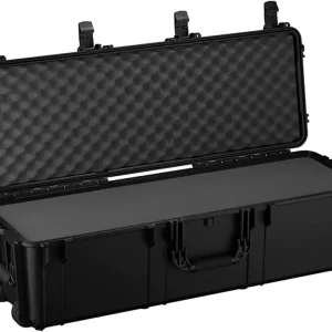 Condition 1 45" Long Hard Shell Carrying Case Model 2191 with Wheels, Waterproof, Protective, Storage for Music Equipment, Camera, Travel Case, Made in USA, 44.52"x16.30"x12.90" Black