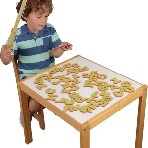 Constructive Playthings A-B-C Magnetic Fishing Set with Four 10 1/2" L. Poles That Extend to 27 3/4" and 104 Dense Foam 2 1/8" H. Letters for Ages 3 Years and Up
