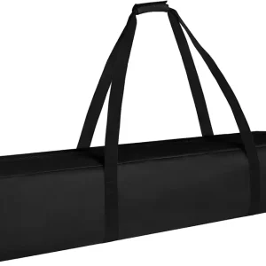 COOLBEBE 45Inches Tripod Carrying Case Bag Water Resistant Long Duffle Bag, Extra Large Zipper Foldable Storage Bag for Fishing Pole, Tripod, Tent, Umbrella (45inch, Black)