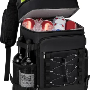 Cooler Backpack - 40 Cans Insulated Backpack Cooler for Men & Women, 2 Leak Proof Compartments Cooler Bag for Picnic, Lunch, Camping and Beach - MIYCOO